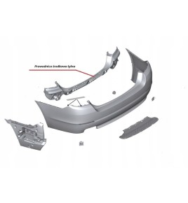 BMW 4 F32 F33 Ślizg Zderzaka Lewego Tył - 2770