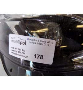 Mercedes E Klasa W212 - Lewa Lampa Full Led po Lif- 178