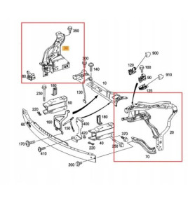 Mercedes Classe E W212 Maschera fanale sx - 3153
